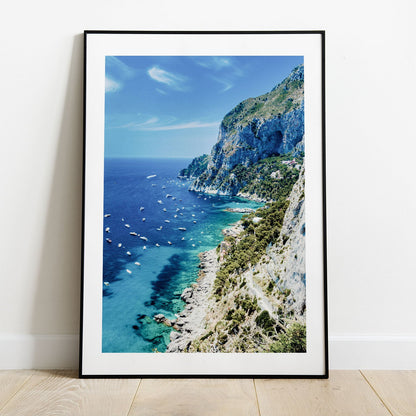 Wes Co Gallery Poster Scenic Cliffside Coastline 5 x 7" Home Goods - Nature  Art Print