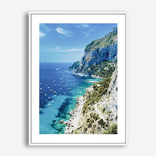 Wes Co Gallery Poster Scenic Cliffside Coastline 5 x 7" Home Goods - Nature  Art Print