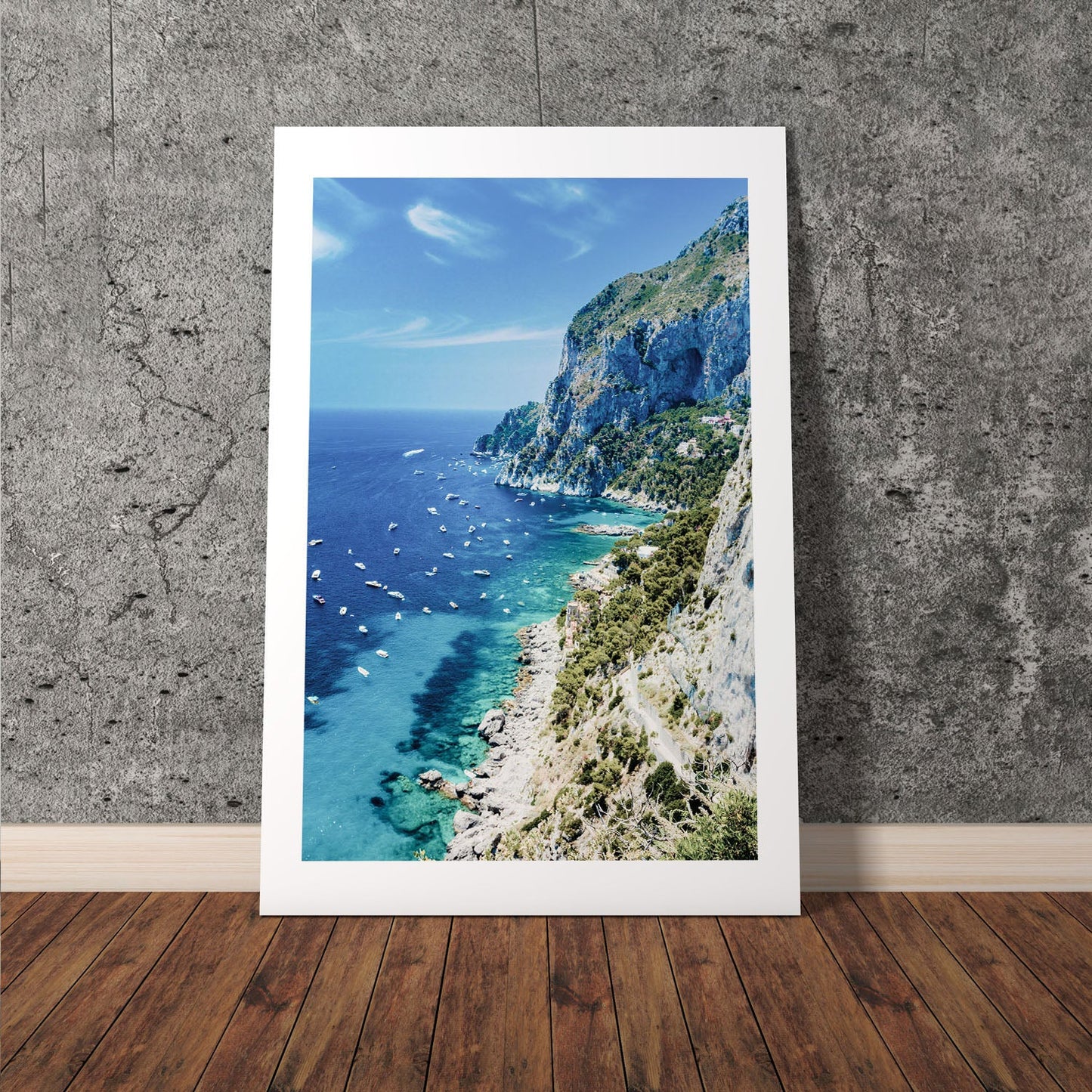 Wes Co Gallery Poster Scenic Cliffside Coastline 8 x 10" Home Goods - Nature  Art Print