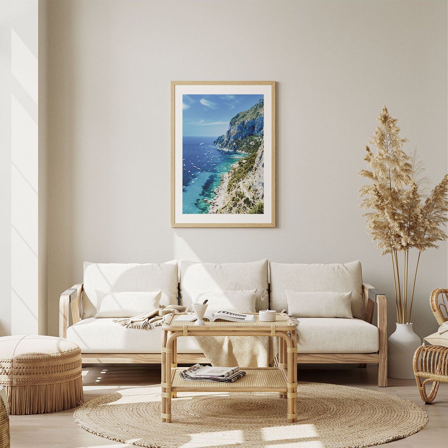 Wes Co Gallery Poster Scenic Cliffside Coastline 5 x 7" Home Goods - Nature  Art Print