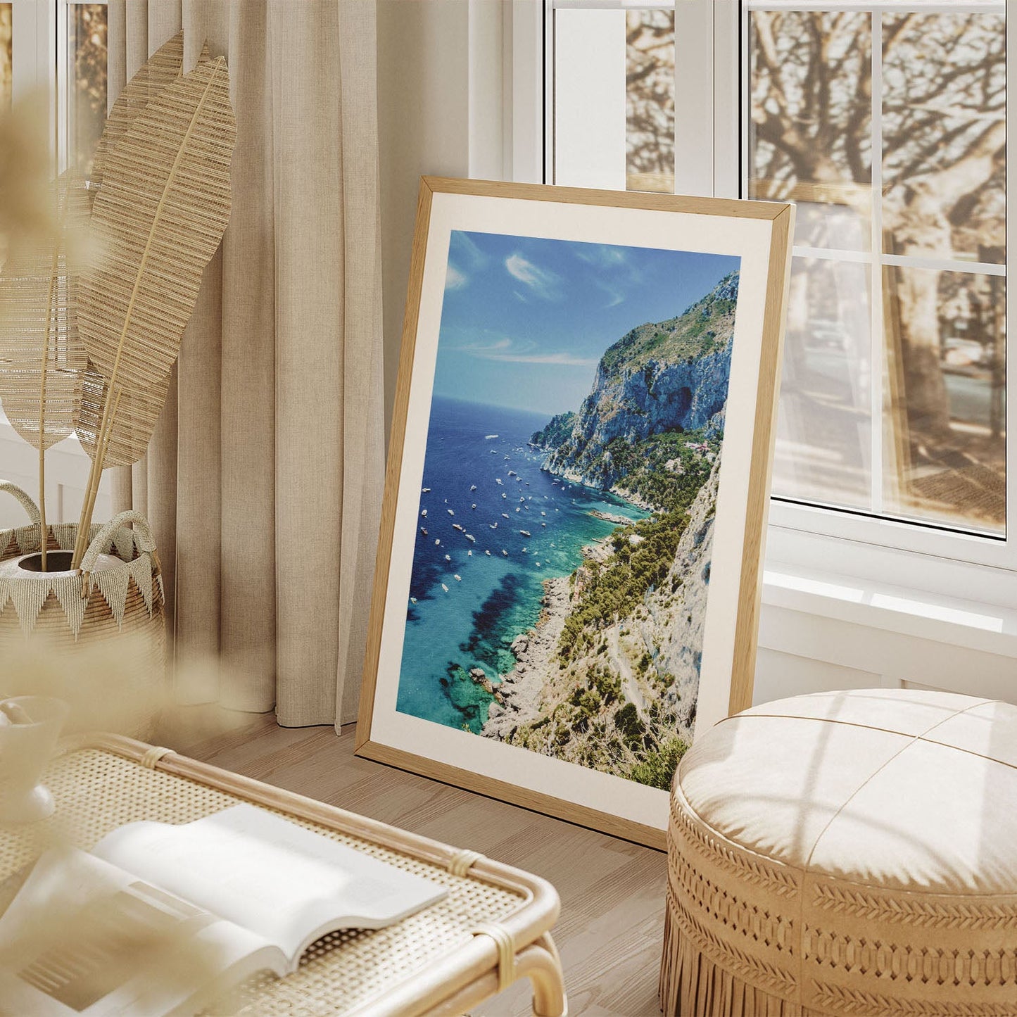 Wes Co Gallery Poster Scenic Cliffside Coastline 8 x 10" Home Goods - Nature  Art Print