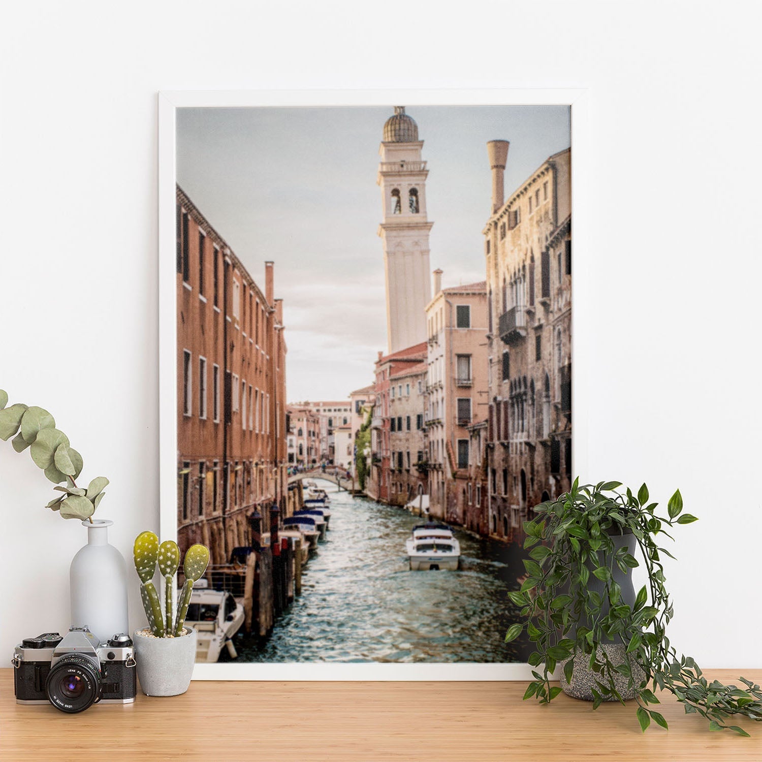 Wes Co Gallery Poster Charming Venetian Canal 11 x 17" Home Goods - Nature  Art Print