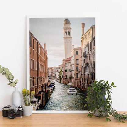 Wes Co Gallery Poster Charming Venetian Canal 11 x 17" Home Goods - Nature  Art Print