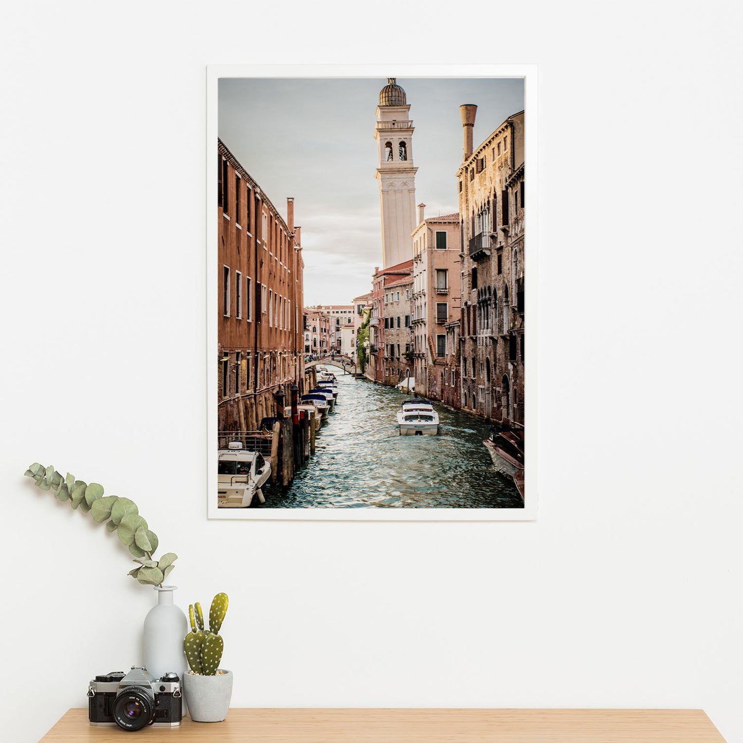 Wes Co Gallery Poster Charming Venetian Canal 11 x 17" Home Goods - Nature  Art Print