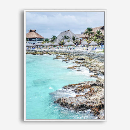 Wes Co Gallery Poster Tulum Beachfront Resort 8 x 10" Home Goods - Nature  Art Print