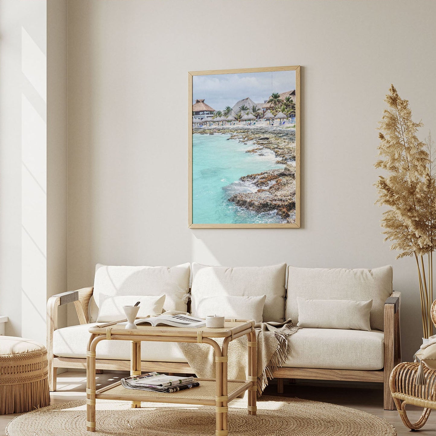 Wes Co Gallery Poster Tulum Beachfront Resort 8 x 10" Home Goods - Nature  Art Print