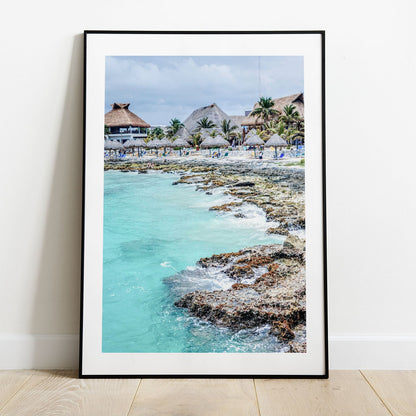 Wes Co Gallery Poster Tulum Beachfront Resort 5 x 7" Home Goods - Nature  Art Print