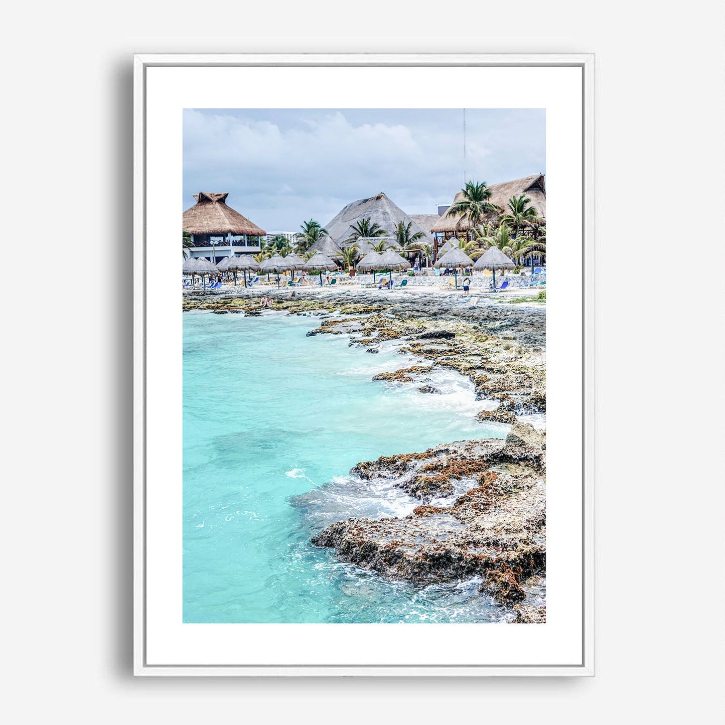 Wes Co Gallery Poster Tulum Beachfront Resort 5 x 7" Home Goods - Nature  Art Print