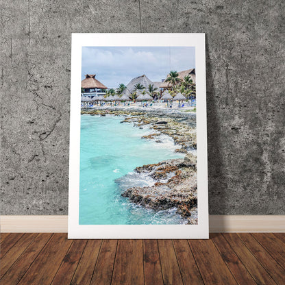 Wes Co Gallery Poster Tulum Beachfront Resort 8 x 10" Home Goods - Nature  Art Print