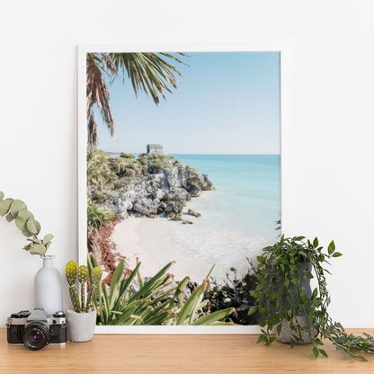 Wes Co Gallery Poster Secluded Coastal Ruins 11 x 17" Home Goods - Nature  Art Print