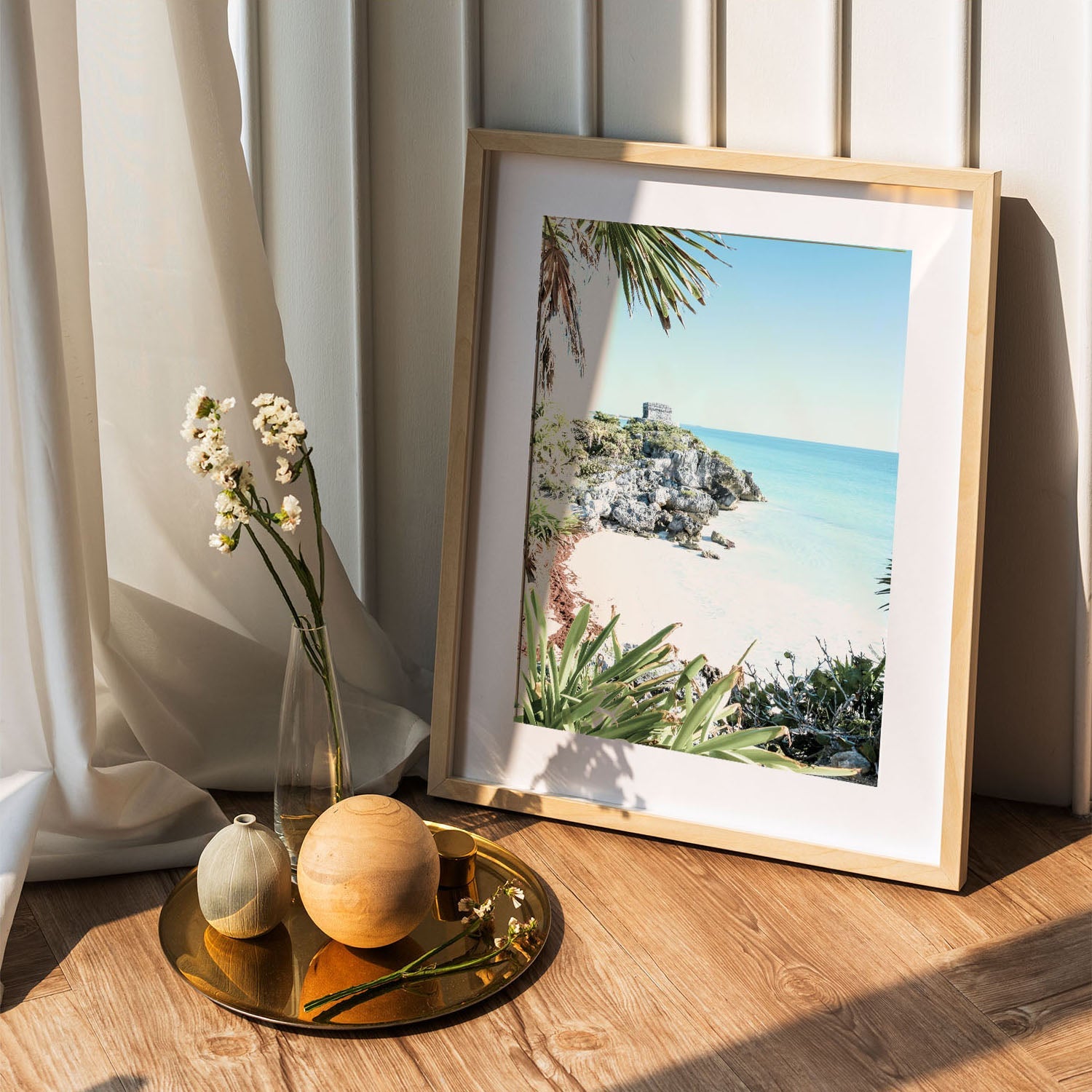 Wes Co Gallery Poster Secluded Coastal Ruins 5 x 7" Home Goods - Nature  Art Print