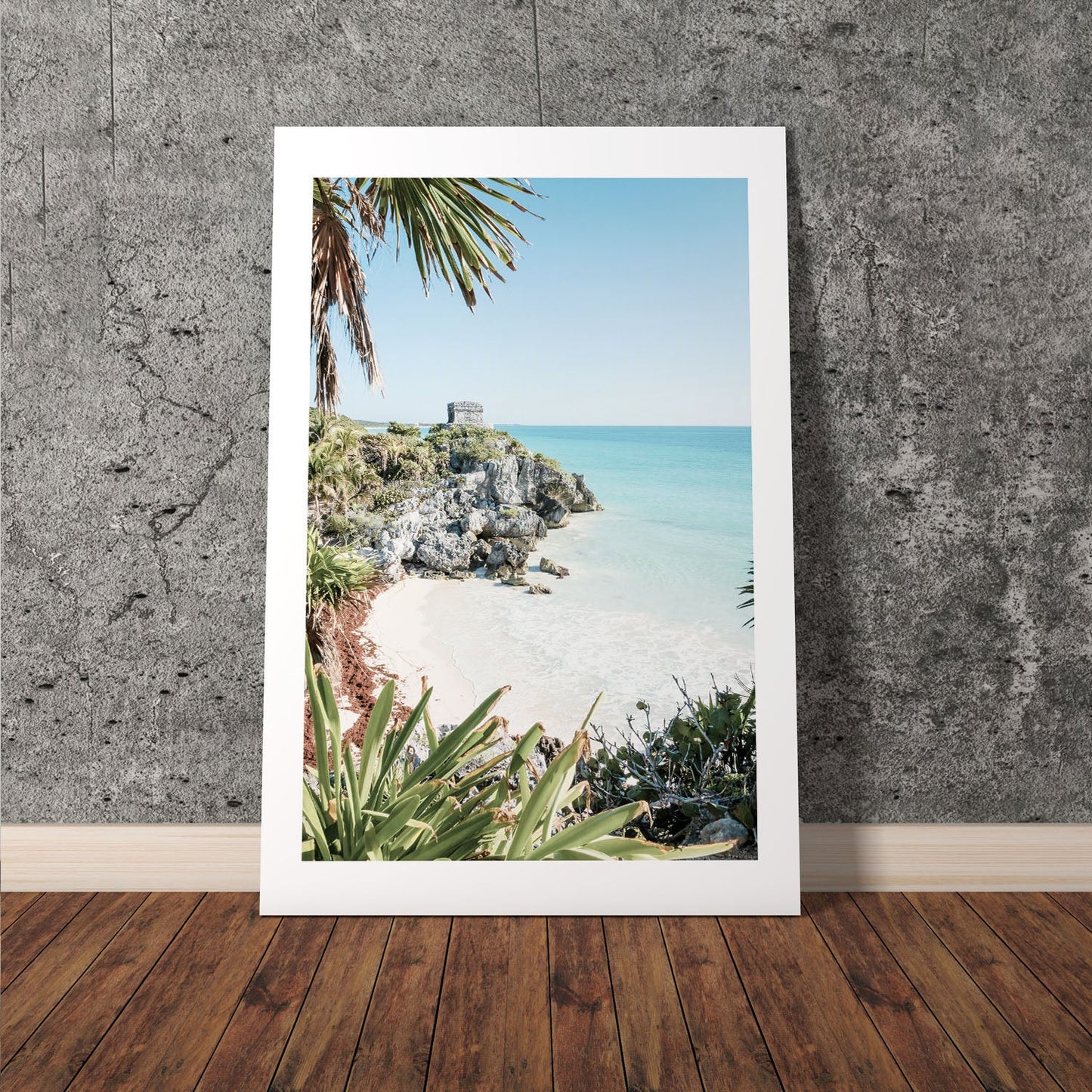 Wes Co Gallery Poster Secluded Coastal Ruins 8 x 10" Home Goods - Nature  Art Print