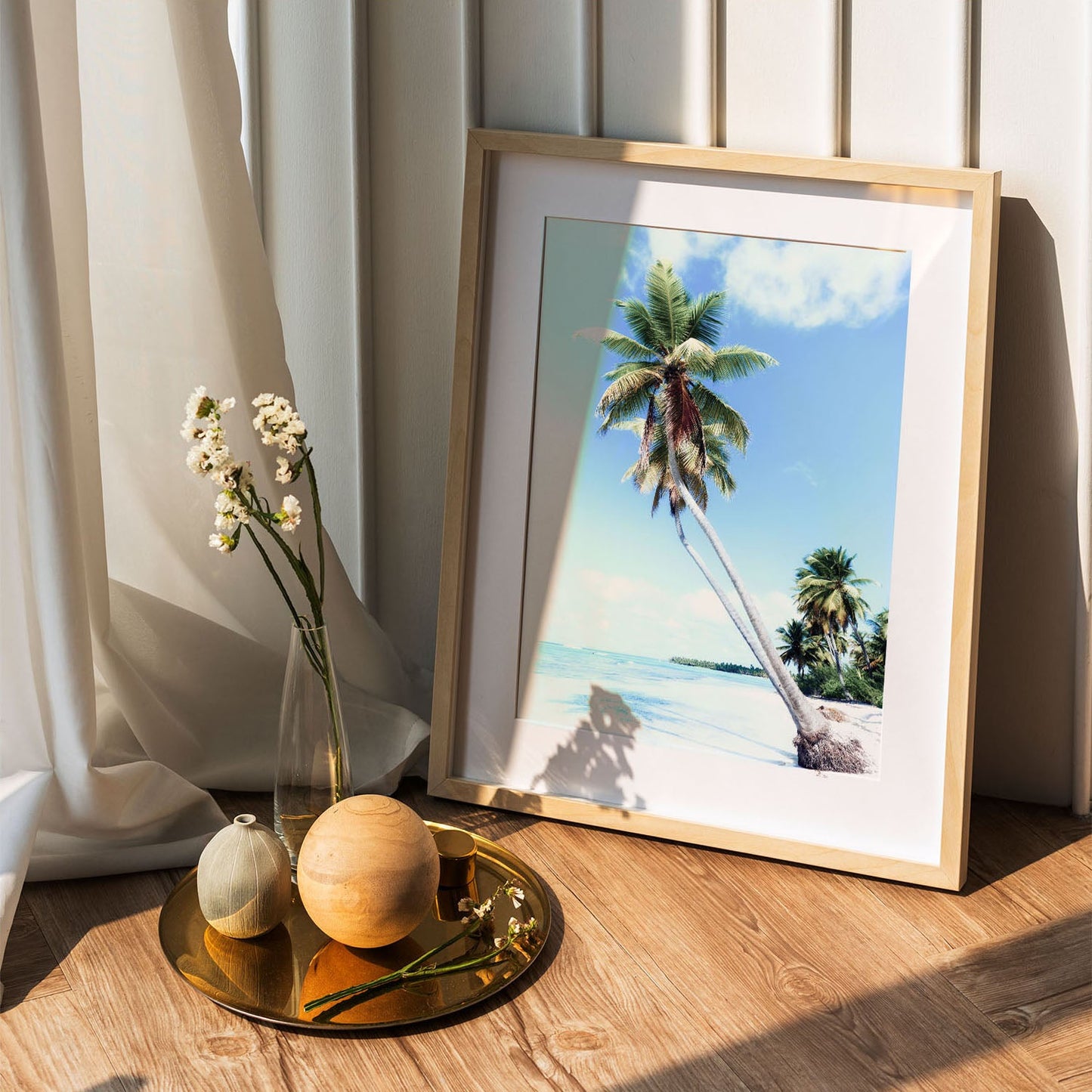 Wes Co Gallery Poster Tropical Palm Paradise 5 x 7" Home Goods - Nature  Art Print