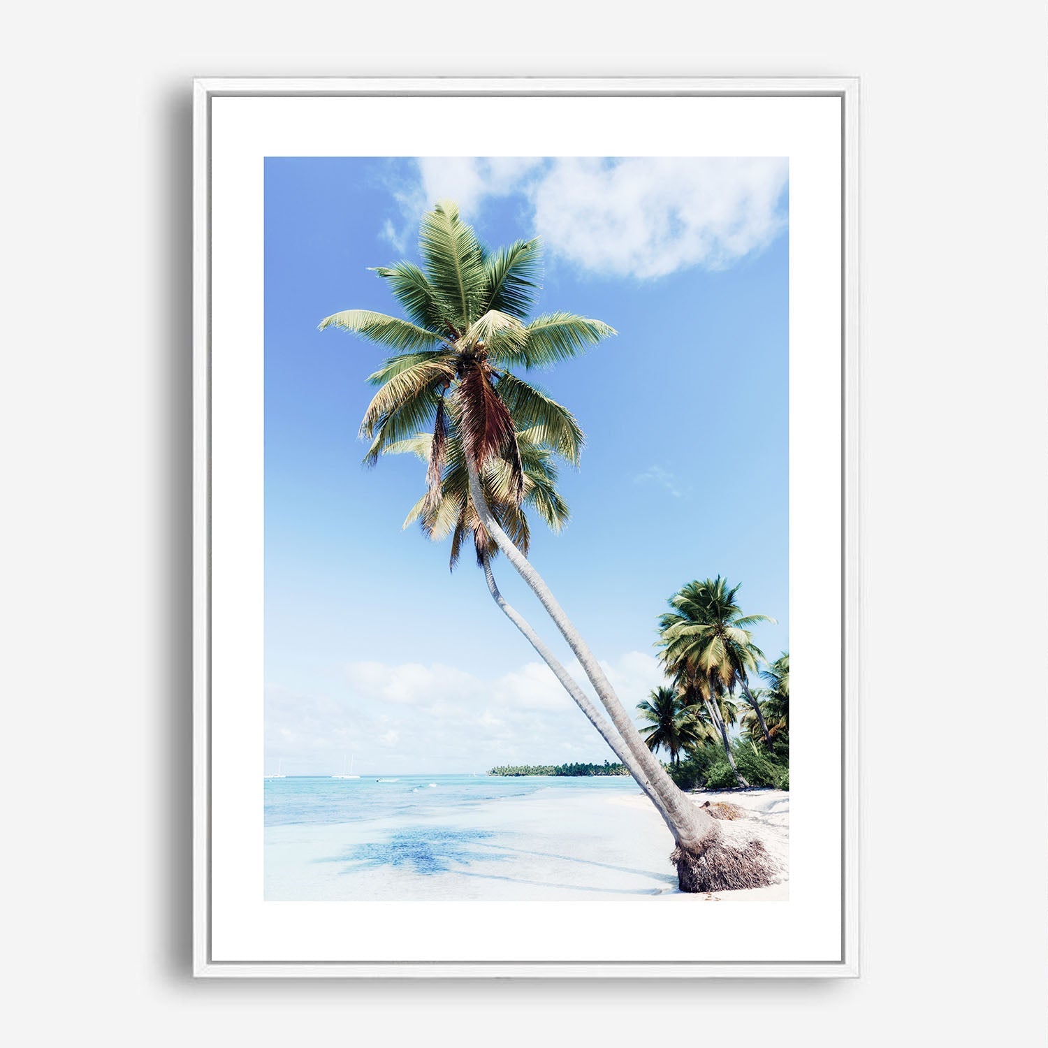 Wes Co Gallery Poster Tropical Palm Paradise 5 x 7" Home Goods - Nature  Art Print