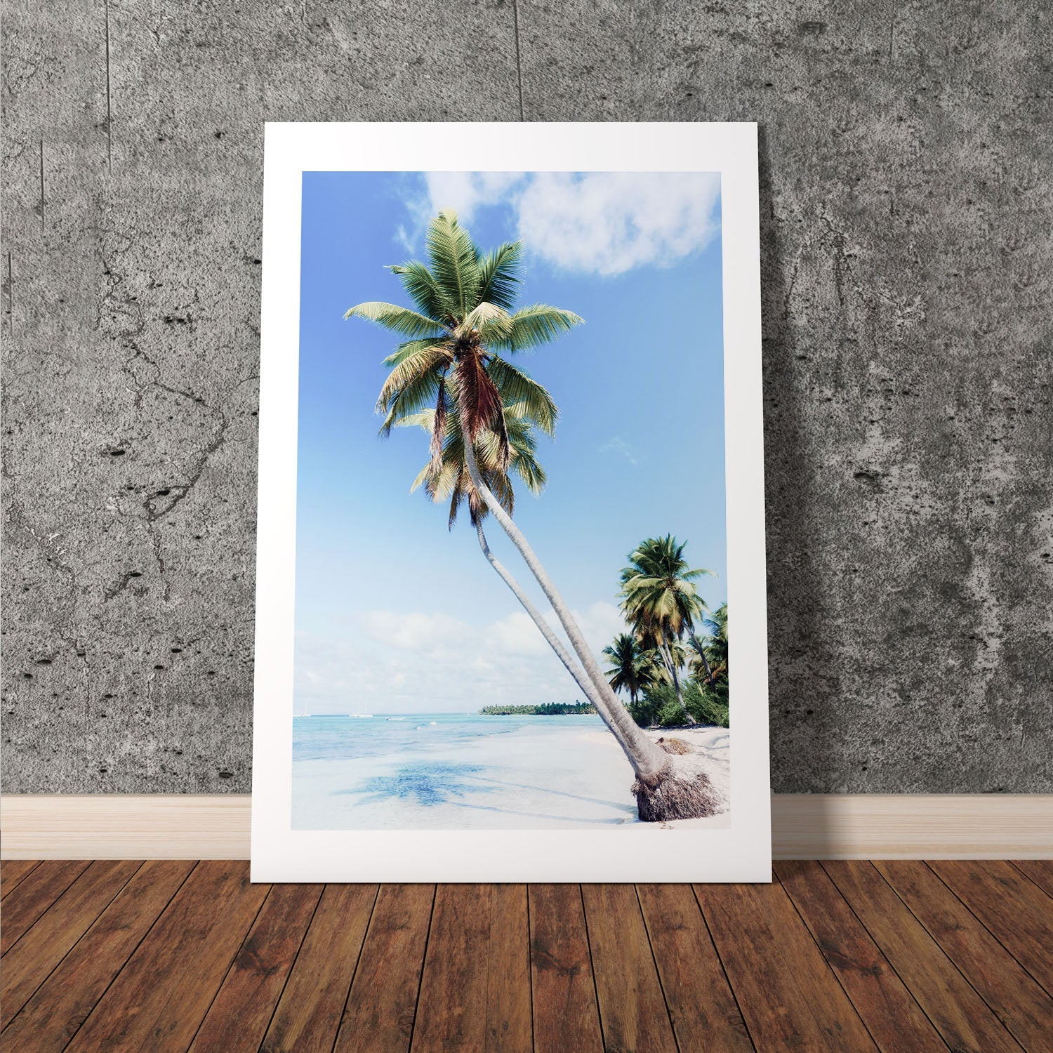 Wes Co Gallery Poster Tropical Palm Paradise 8 x 10" Home Goods - Nature  Art Print