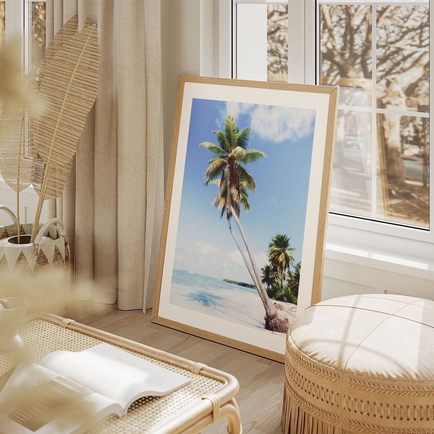 Wes Co Gallery Poster Tropical Palm Paradise 8 x 10" Home Goods - Nature  Art Print