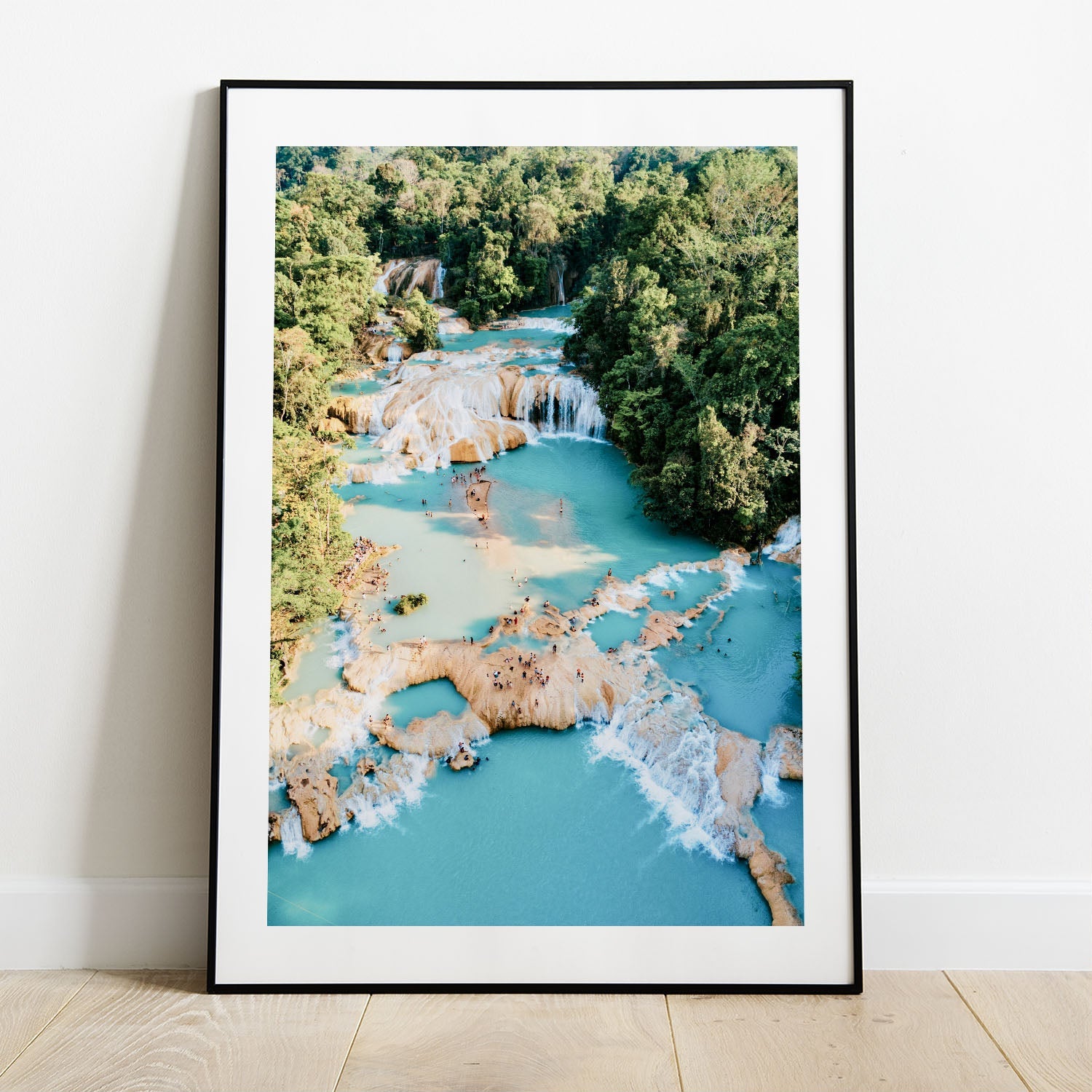 Wes Co Gallery Poster Cascading Tropical Waterfalls 5 x 7" Home Goods - Nature  Art Print