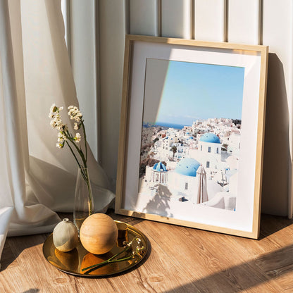 Wes Co Gallery Poster Santorini Skyline 5 x 7" Home Goods - Nature  Art Print