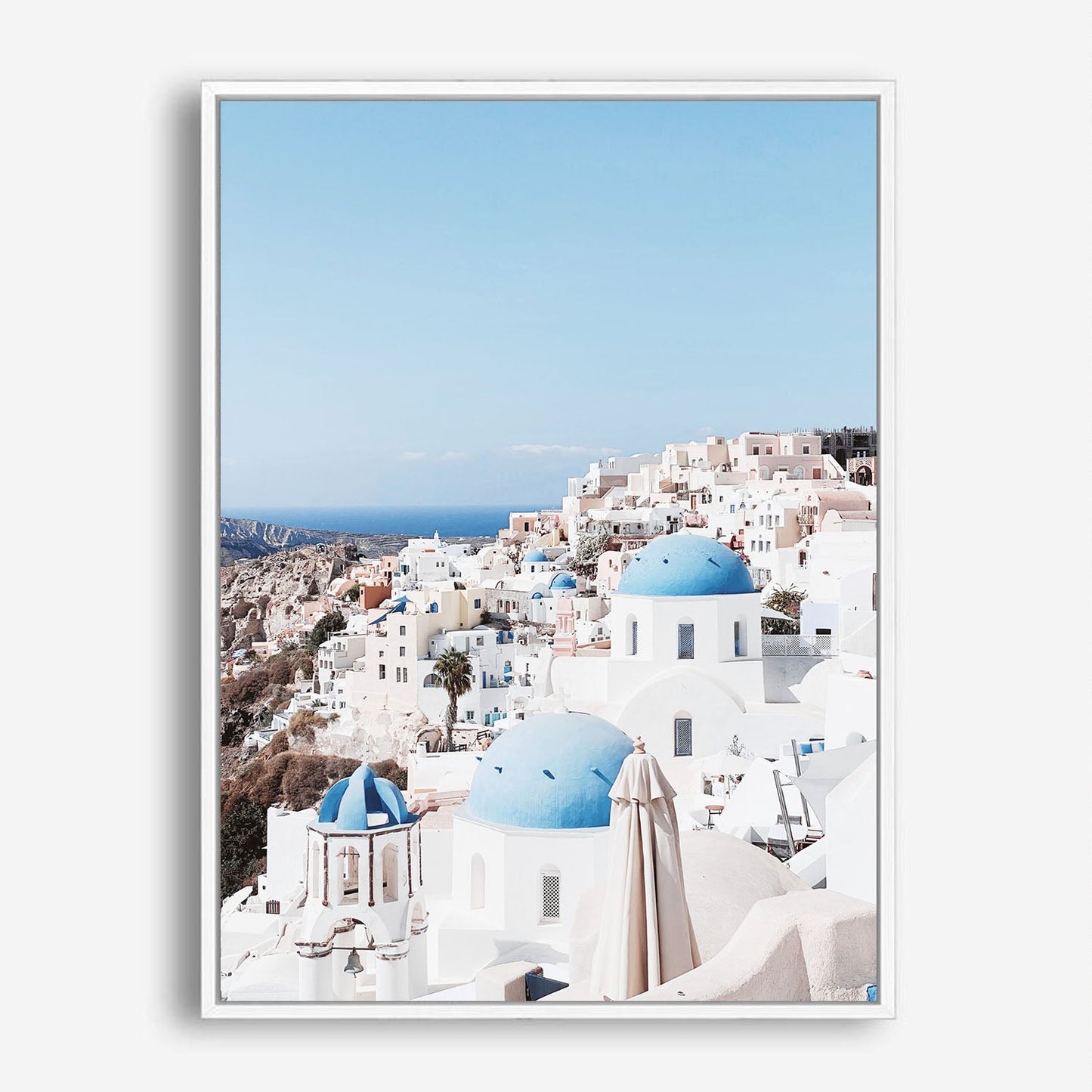 Wes Co Gallery Poster Santorini Skyline 8 x 10" Home Goods - Nature  Art Print