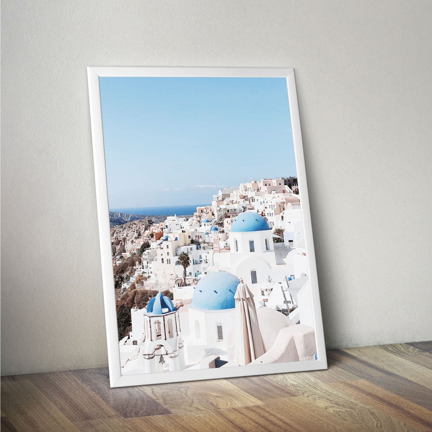 Wes Co Gallery Poster Santorini Skyline 11 x 17" Home Goods - Nature  Art Print