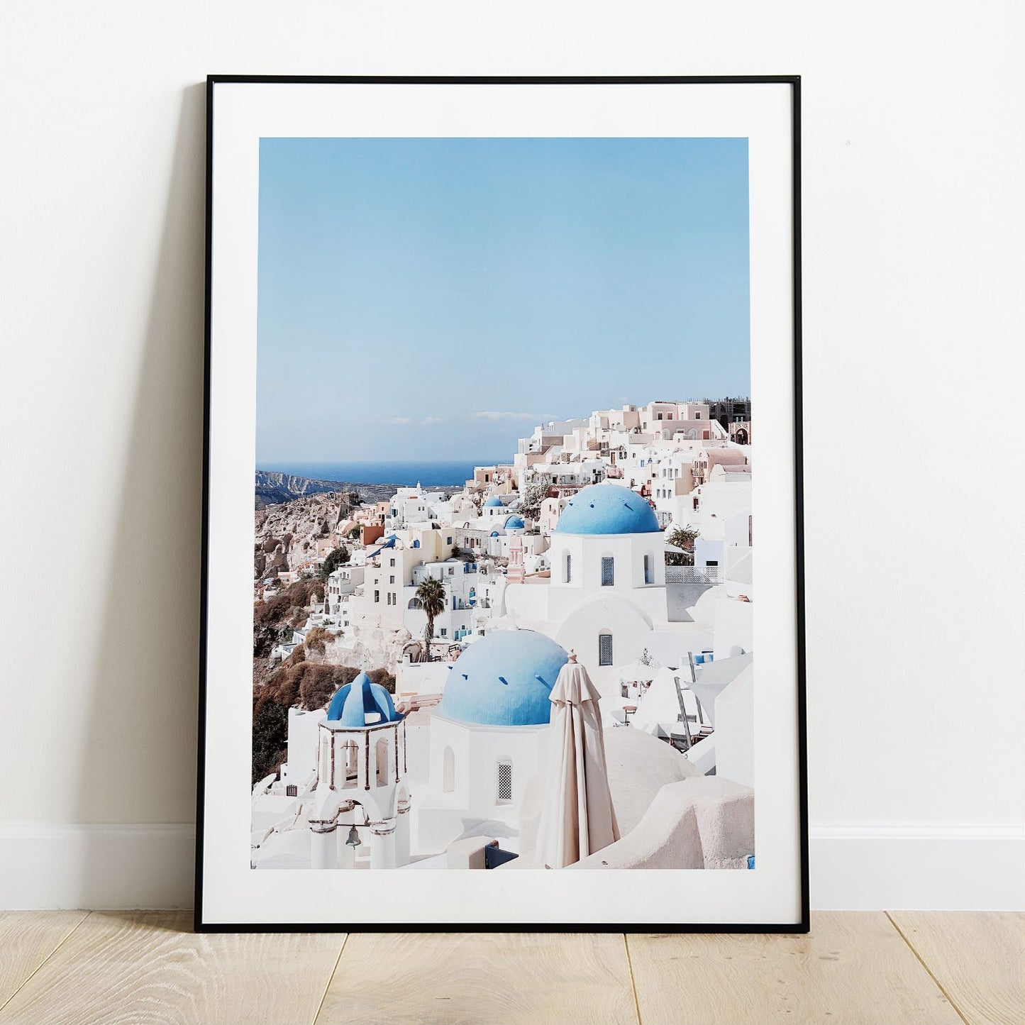 Wes Co Gallery Poster Santorini Skyline 5 x 7" Home Goods - Nature  Art Print