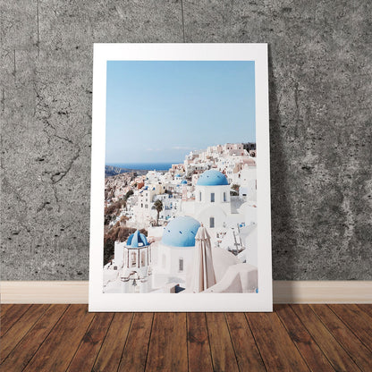 Wes Co Gallery Poster Santorini Skyline 8 x 10" Home Goods - Nature  Art Print