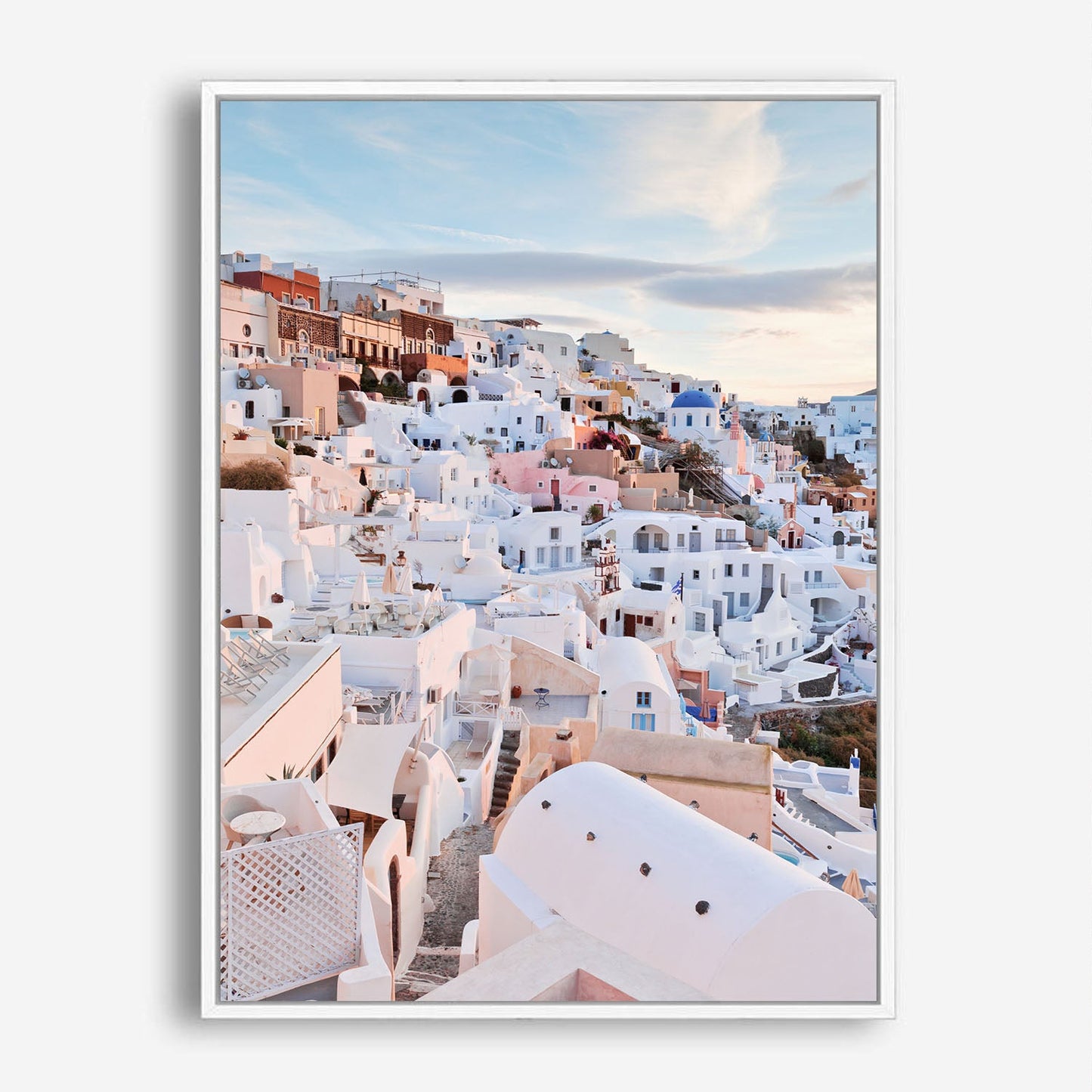 Wes Co Gallery Poster Santorini Sunset Glow 8 x 10" Home Goods - Nature  Art Print