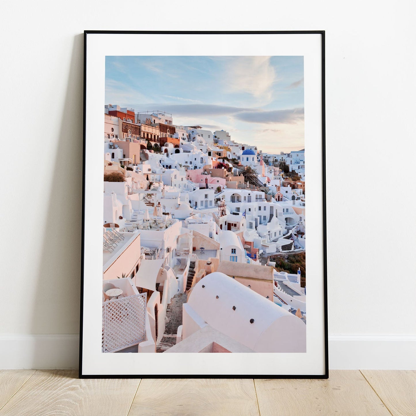 Wes Co Gallery Poster Santorini Sunset Glow 5 x 7" Home Goods - Nature  Art Print