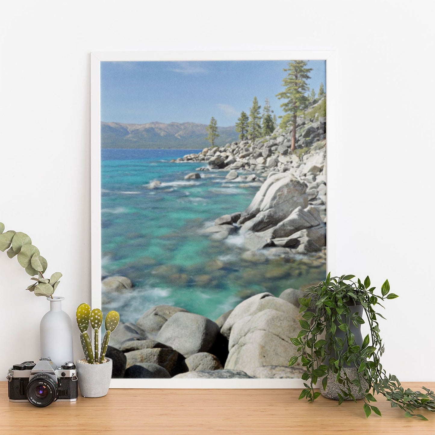 Wes Co Gallery Poster Emerald Coastline Tranquility 11 x 17" Home Goods - Nature  Art Print