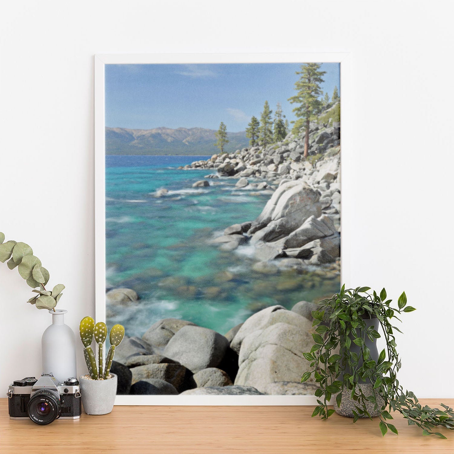 Wes Co Gallery Poster Emerald Coastline Tranquility 11 x 17" Home Goods - Nature  Art Print