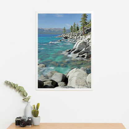 Wes Co Gallery Poster Emerald Coastline Tranquility 11 x 17" Home Goods - Nature  Art Print