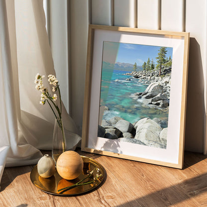 Wes Co Gallery Poster Emerald Coastline Tranquility 5 x 7" Home Goods - Nature  Art Print