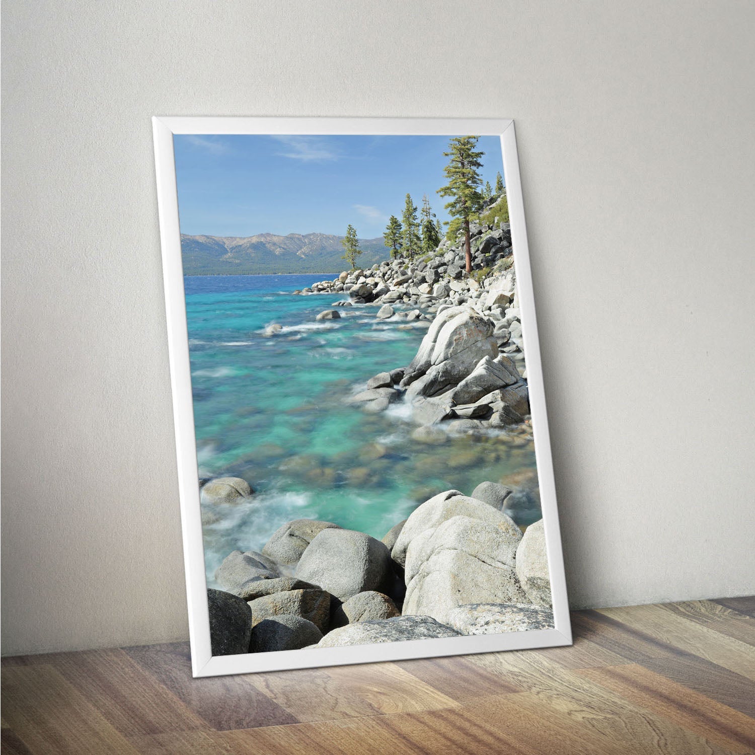 Wes Co Gallery Poster Emerald Coastline Tranquility 11 x 17" Home Goods - Nature  Art Print