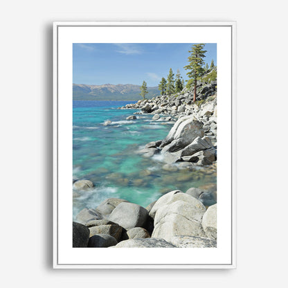 Wes Co Gallery Poster Emerald Coastline Tranquility 5 x 7" Home Goods - Nature  Art Print