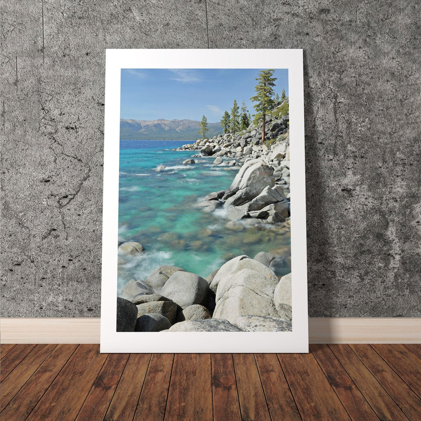 Wes Co Gallery Poster Emerald Coastline Tranquility 8 x 10" Home Goods - Nature  Art Print