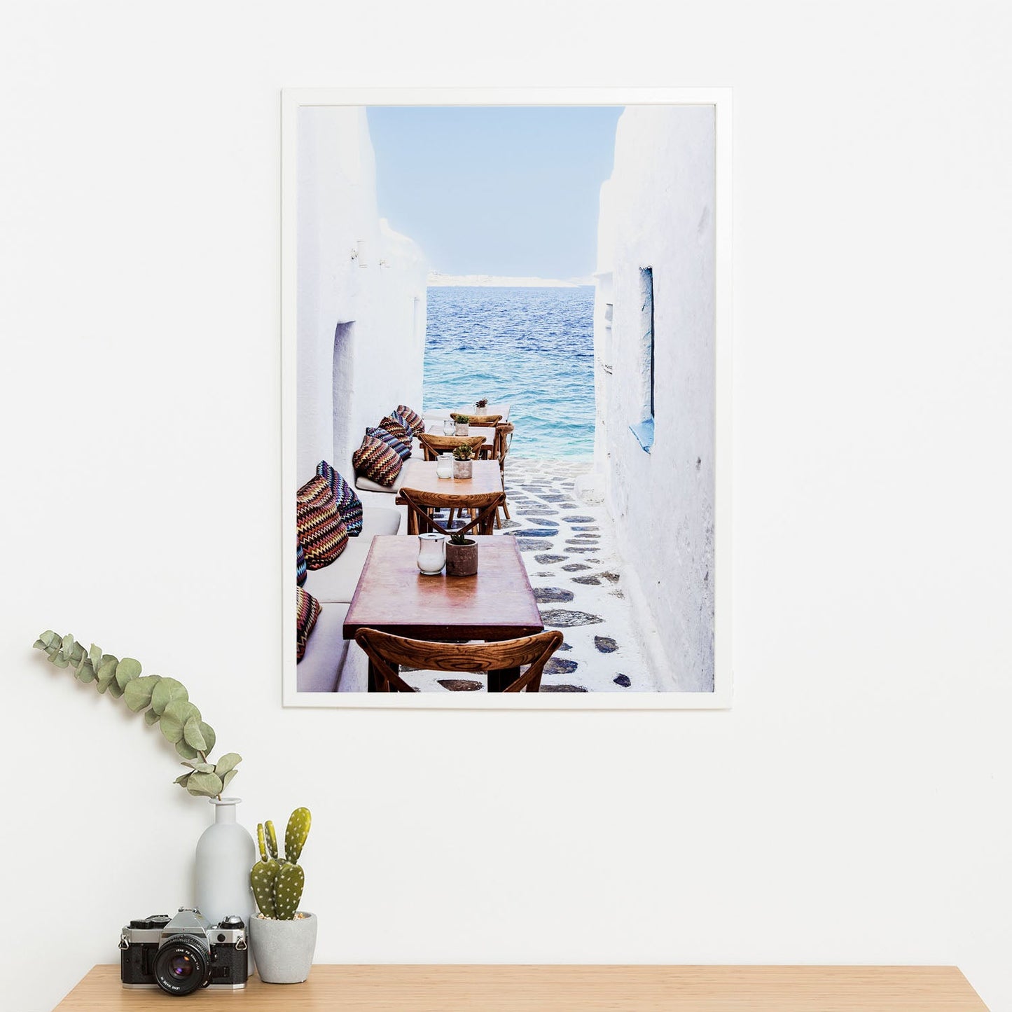 Wes Co Gallery Poster Seaside Serenity Cafe 11 x 17" Home Goods - Nature  Art Print