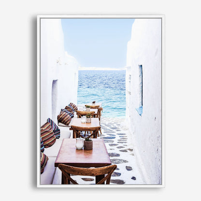 Wes Co Gallery Poster Seaside Serenity Cafe 8 x 10" Home Goods - Nature  Art Print