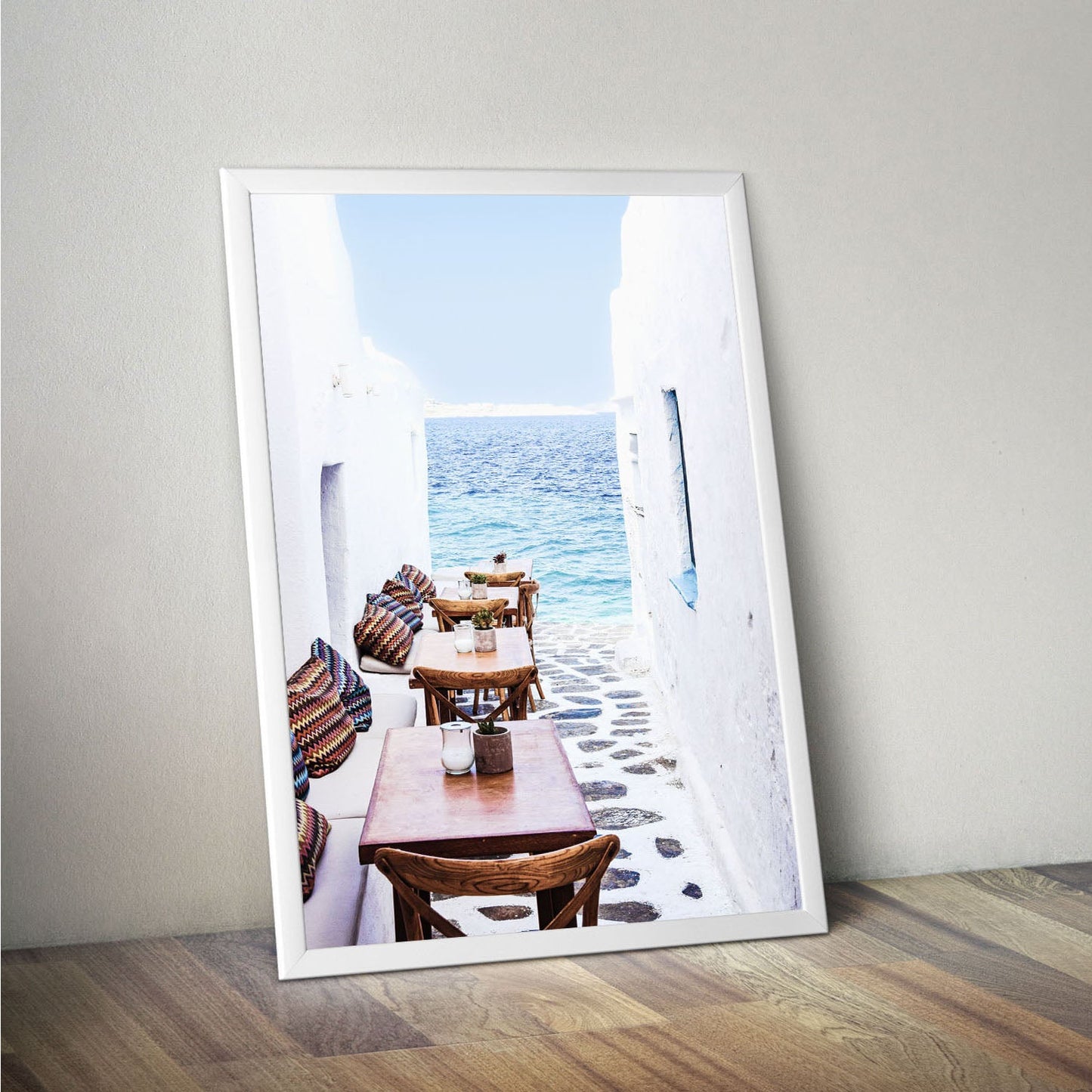 Wes Co Gallery Poster Seaside Serenity Cafe 11 x 17" Home Goods - Nature  Art Print