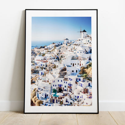 Wes Co Gallery Poster Whitewashed Beauty of Greece 5 x 7" Home Goods - Nature  Art Print