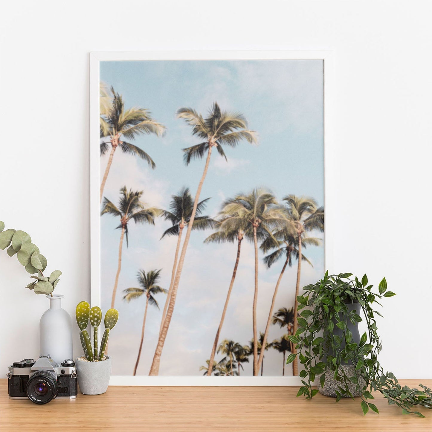 Wes Co Gallery Poster Azure Palm Paradise 11 x 17" Home Goods - Nature  Art Print