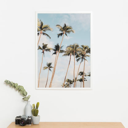 Wes Co Gallery Poster Azure Palm Paradise 11 x 17" Home Goods - Nature  Art Print