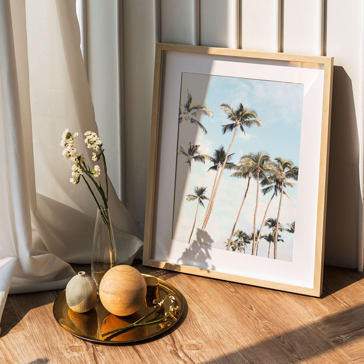 Wes Co Gallery Poster Azure Palm Paradise 5 x 7" Home Goods - Nature  Art Print