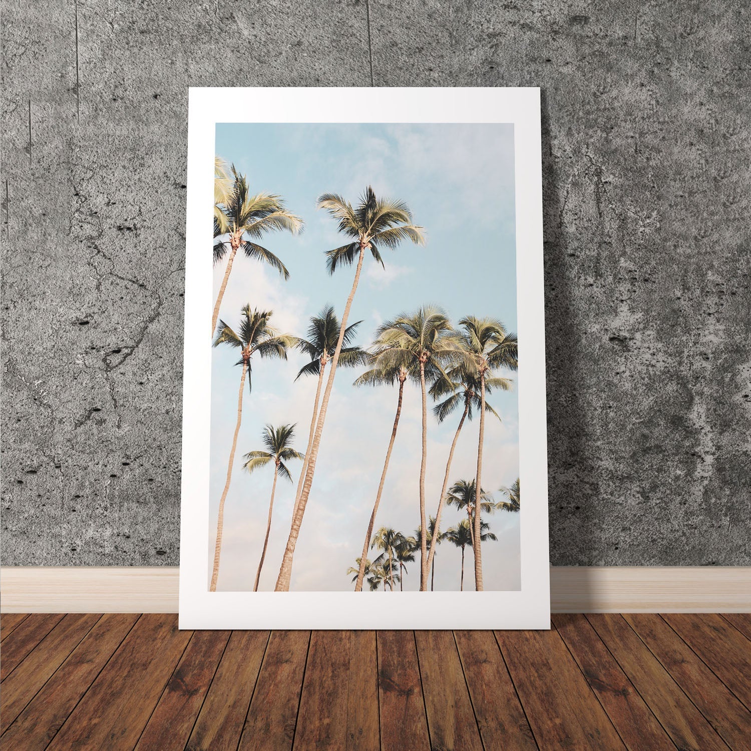 Wes Co Gallery Poster Azure Palm Paradise 8 x 10" Home Goods - Nature  Art Print