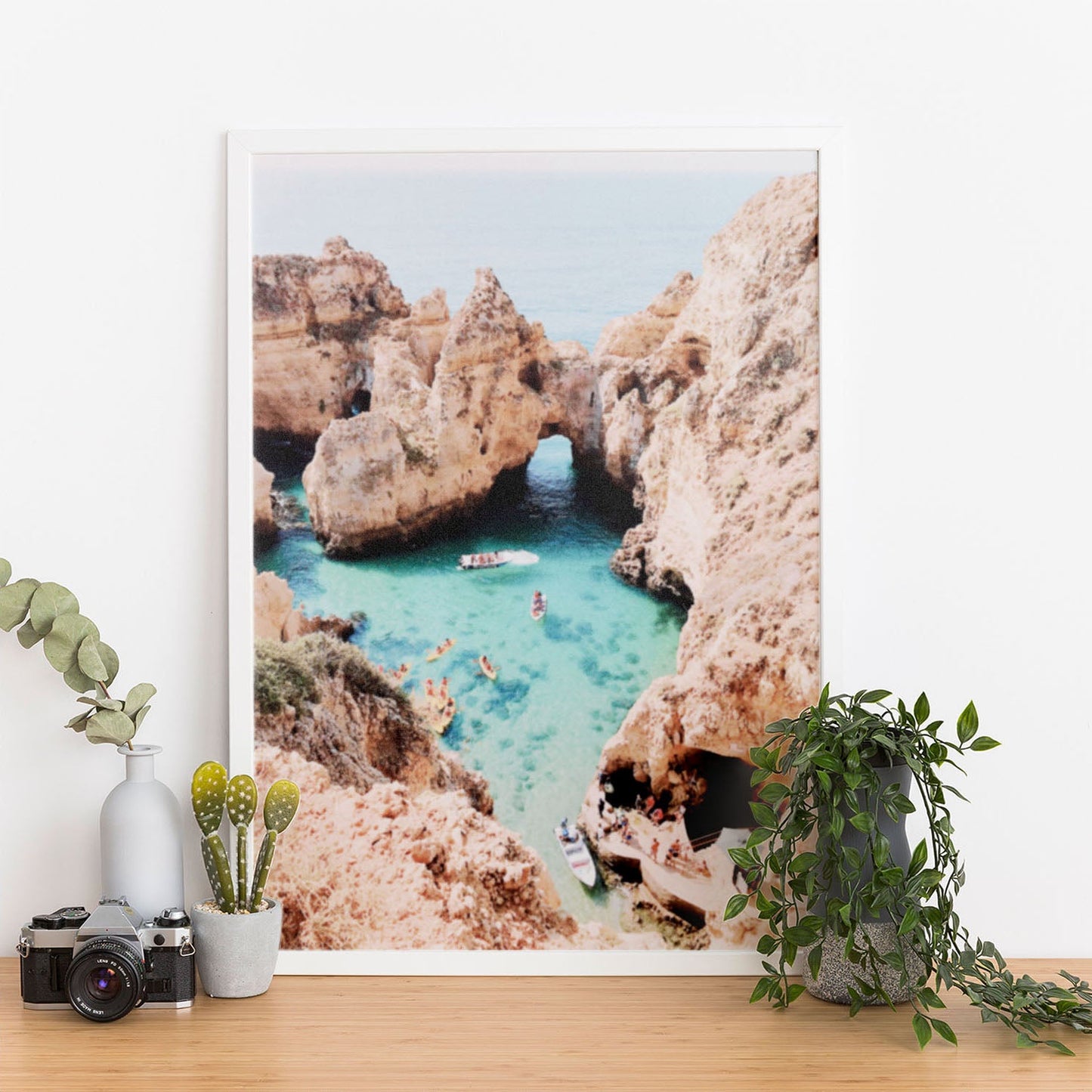 Wes Co Gallery Poster Hidden Coastal Lagoon 11 x 17" Home Goods - Nature  Art Print