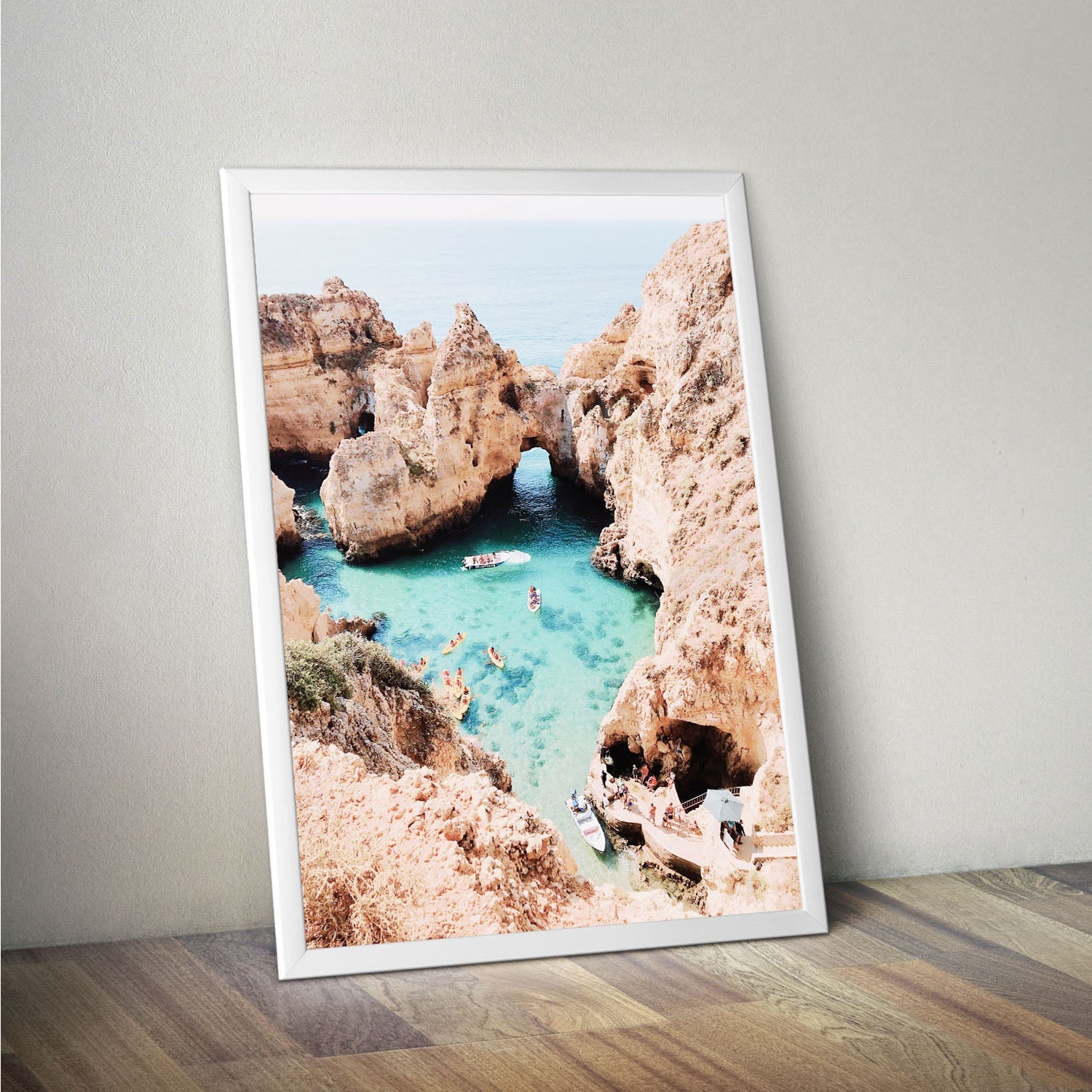 Wes Co Gallery Poster Hidden Coastal Lagoon 11 x 17" Home Goods - Nature  Art Print