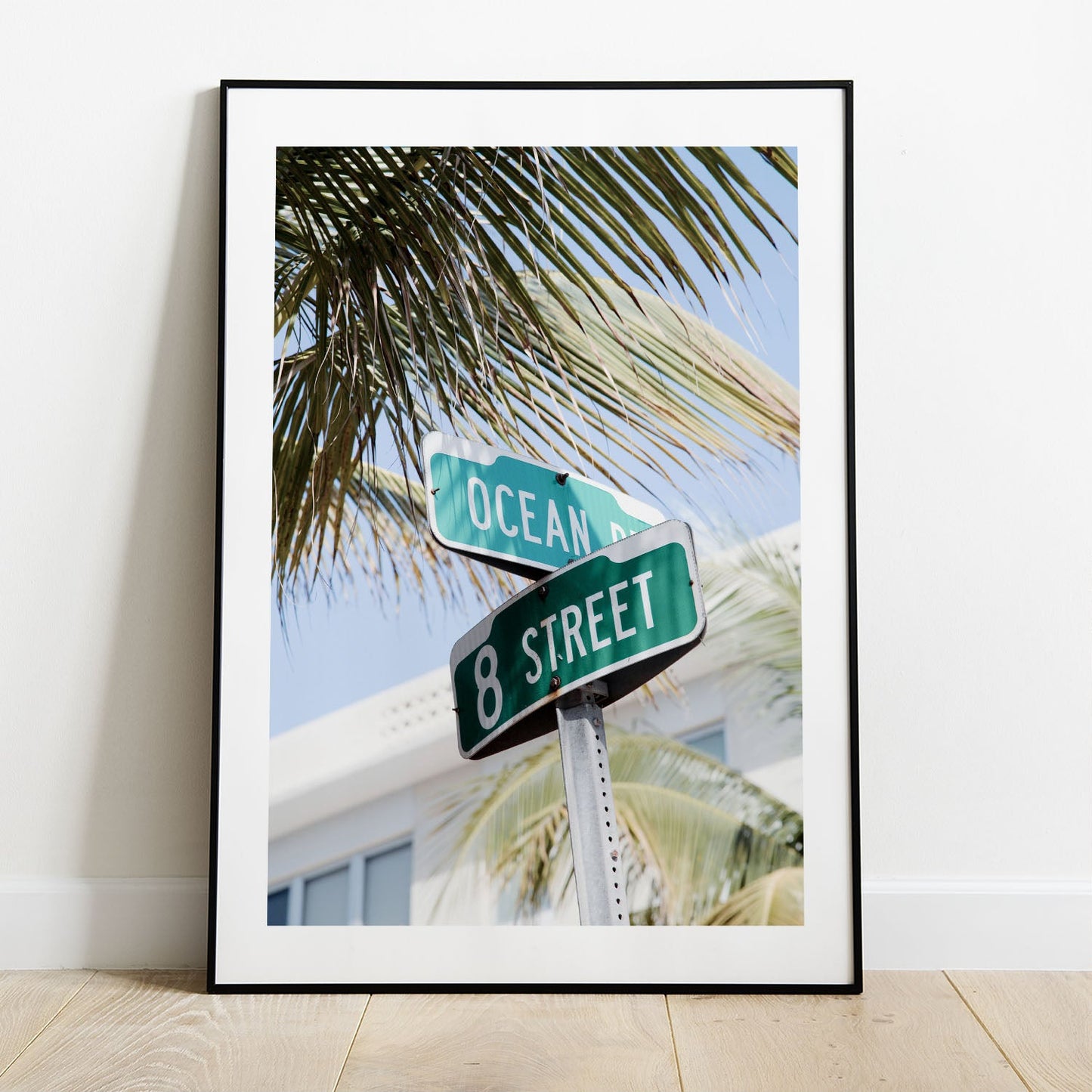 Wes Co Gallery Poster Miami Ocean Drive 5 x 7" Home Goods - Nature  Art Print