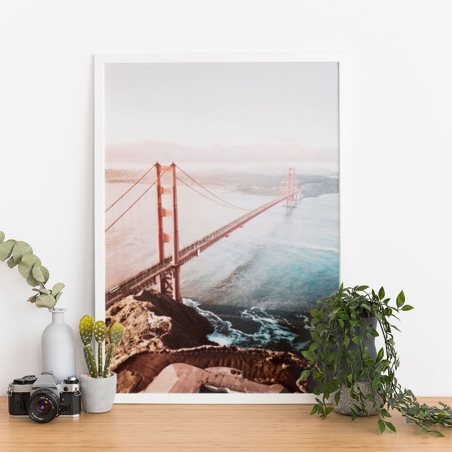 Wes Co Gallery Poster Golden Gate Morning 11 x 17" Home Goods - Nature  Art Print