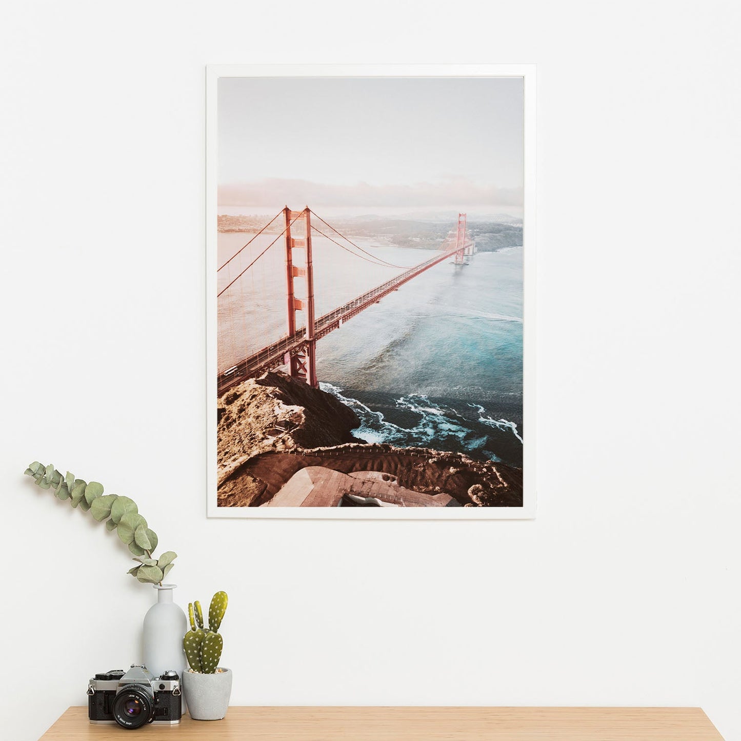 Wes Co Gallery Poster Golden Gate Morning 11 x 17" Home Goods - Nature  Art Print