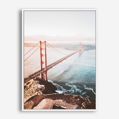 Wes Co Gallery Poster Golden Gate Morning 8 x 10" Home Goods - Nature  Art Print