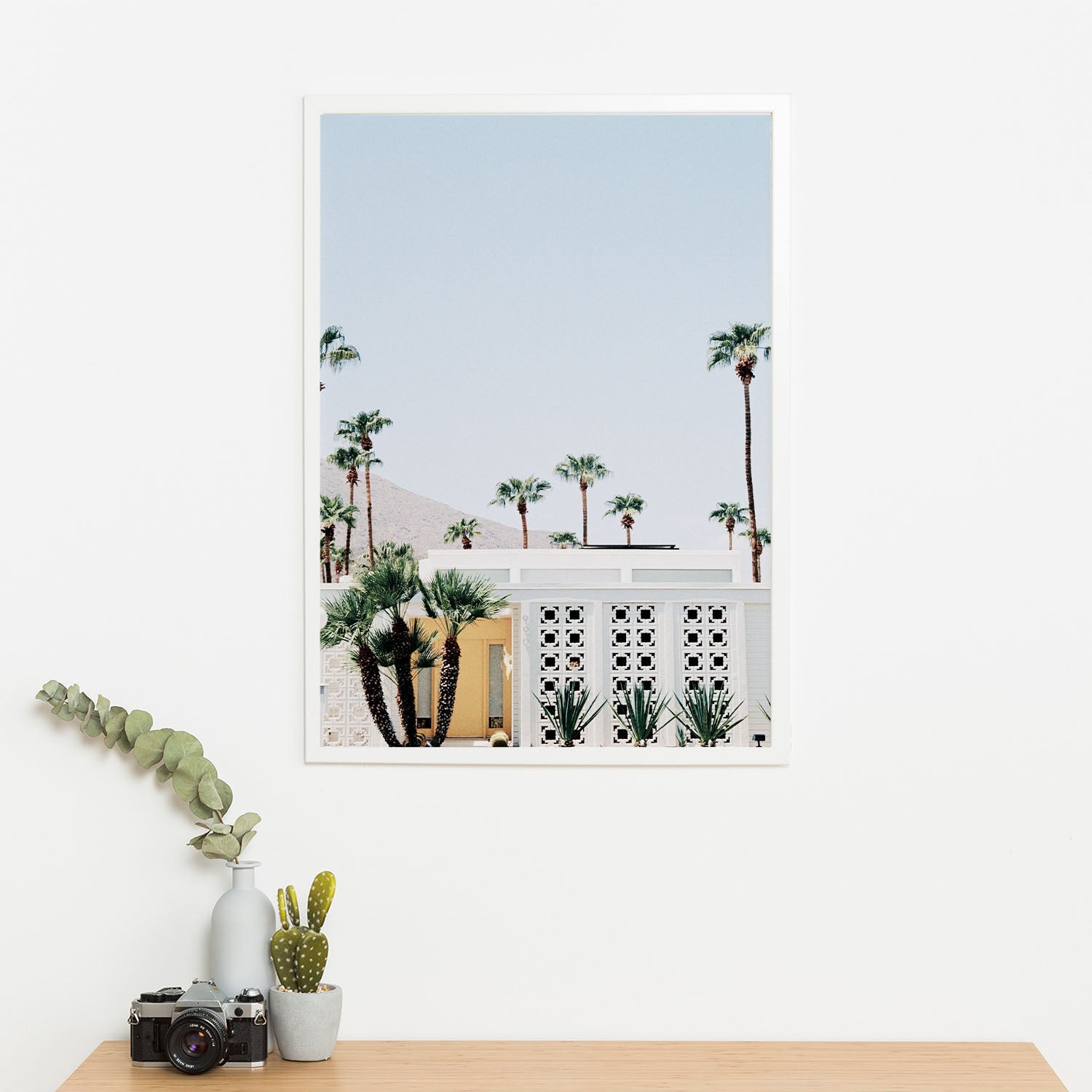 Wes Co Gallery Poster Palm Springs Retro Vibe 11 x 17" Home Goods - Nature  Art Print